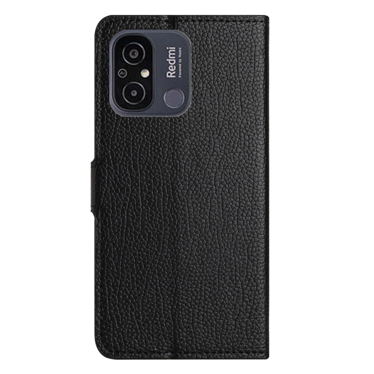 For Xiaomi Redmi 11A 4G Square Clasp Litchi Texture PU Leather Wallet Case Magnetic Stand Function Mobile Phone Cover - Black For Xiaomi Redmi 11A 4G Square Clasp Litchi Texture PU Leather Wallet Case Magnetic Stand Function Mobile Phone Cover - Black